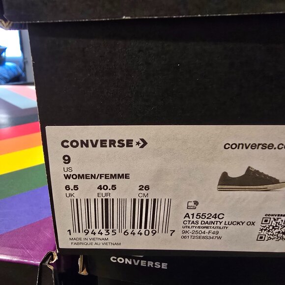 Woman's Shoes Converse Chuck Taylor All Star Dainty Suede Size 9 Khaki Green NEW - Picture 10 of 13